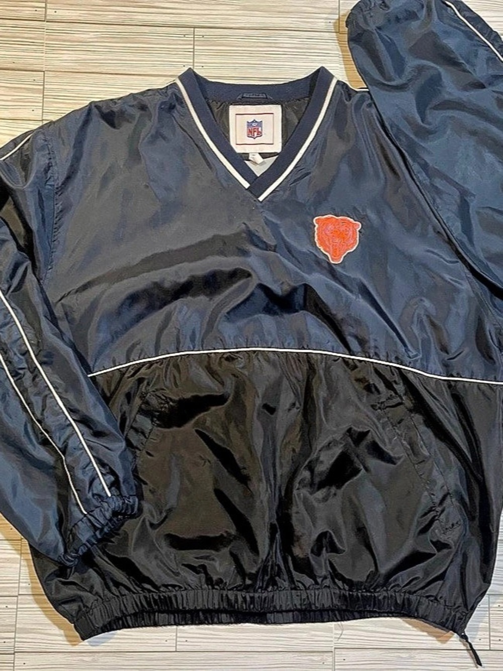 NFL Chicago Bears Vintage NFL Sideline Windbreaker Pullover Sideline Windbreaker